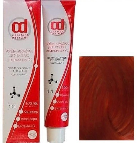 Крем-краска для волос "Constant Delight", 7/77 Средне-русый медный экстра, 100 мл