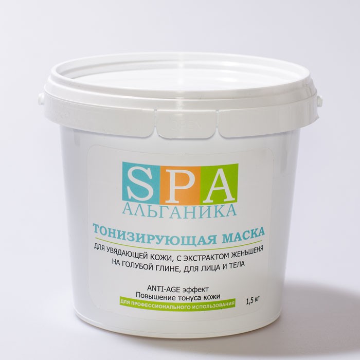 Маска «Anti-Age» с голубой глиной, экстрактом женьшеня и родиолы SPA Альганика (1,5 кг)